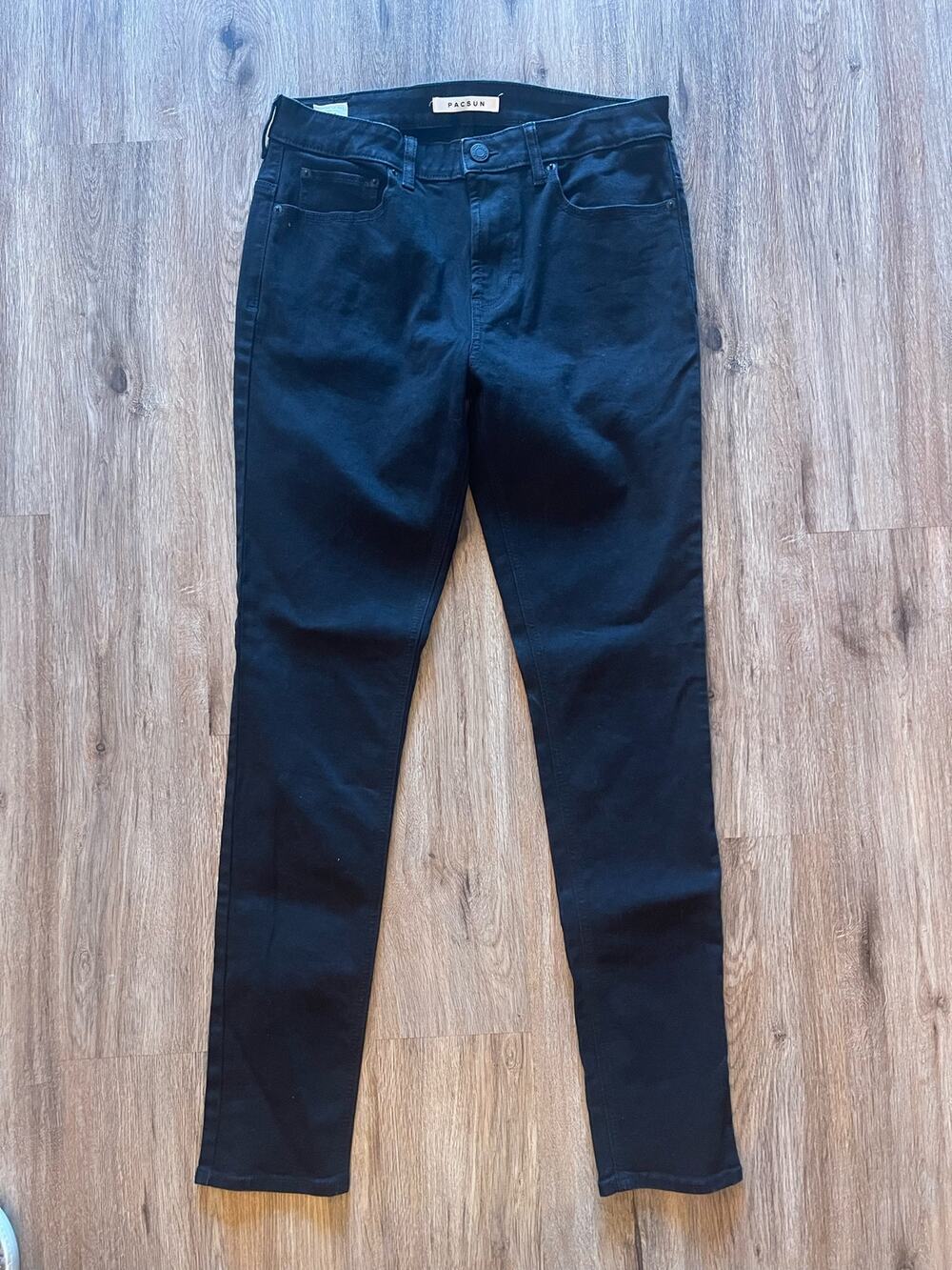Black PacSun Stacked Skinny Jeans Size 32x32
